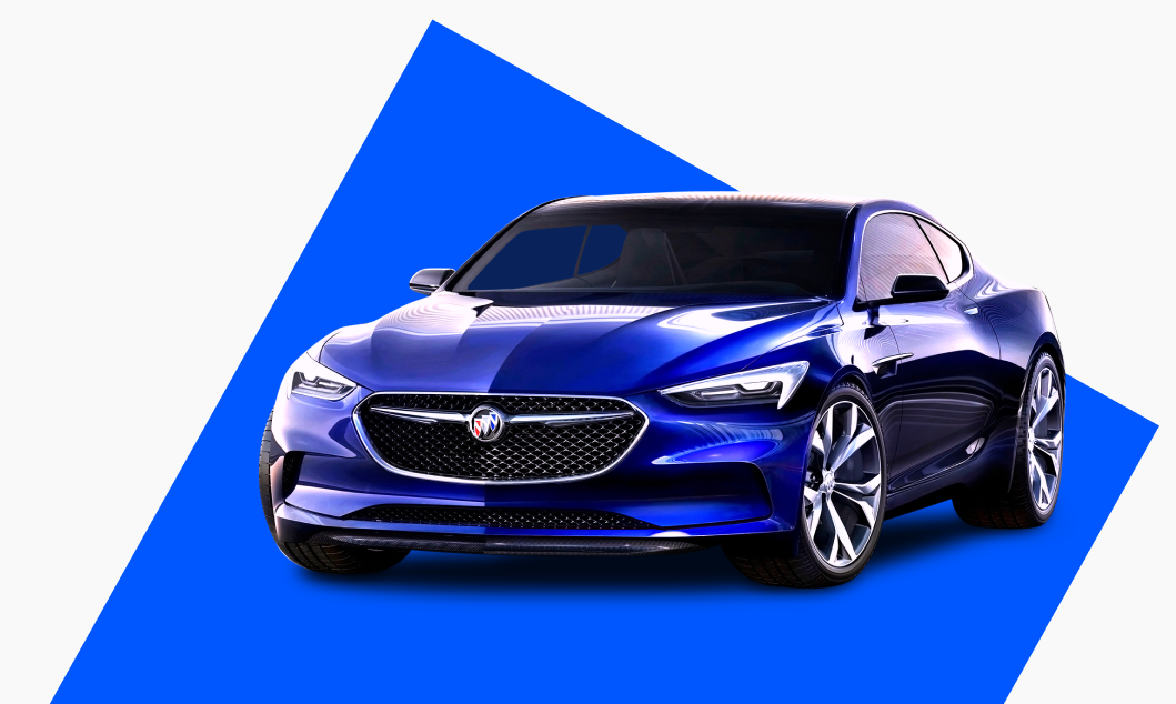 Image of a blue car